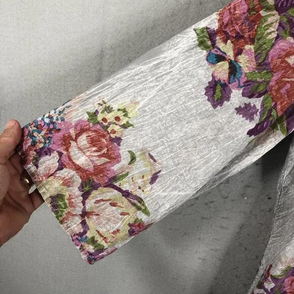 Vintage Gora Top Womens Extra Large Abstract Art To Wear Mod Embroidery Boho - Picture 10 of 16